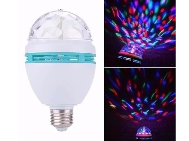 &u++ LAMPARA FOCO GIRATORIO LUZ LED